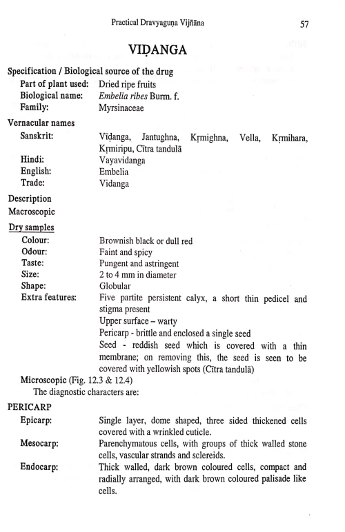 Practical Dravyaguna Vigyan